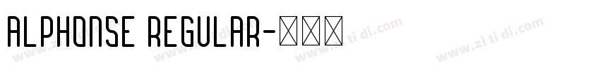 Alphonse Regular字体转换
